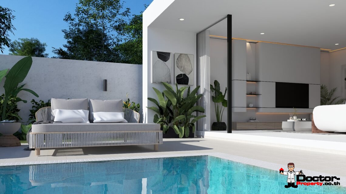 Tropical 1 Bedroom Pool Villa in Chaweng, Koh Samui – For Sale